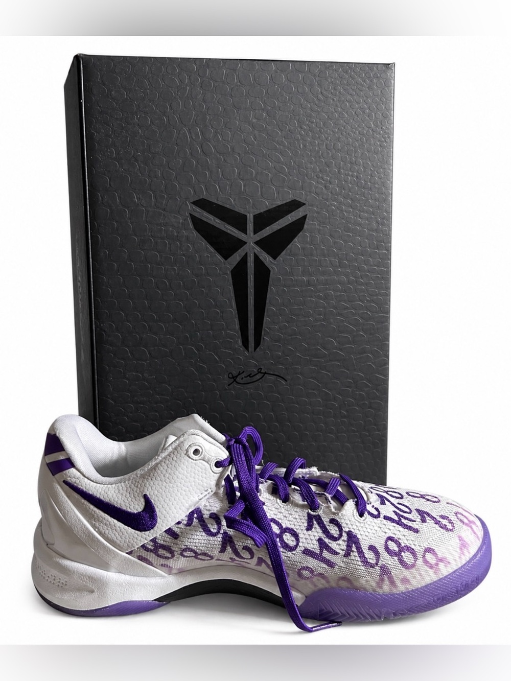 Nike Kids Big Boys Sz 5 Kobe 8 Protro Court Purple Basketball Sneakers w/Box NEW - Picture 2 of 14